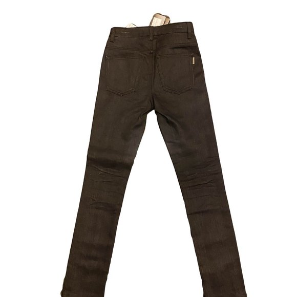 Saint Laurent D02 High-Rise Frayed Hem Jeans - Picture 2 of 11